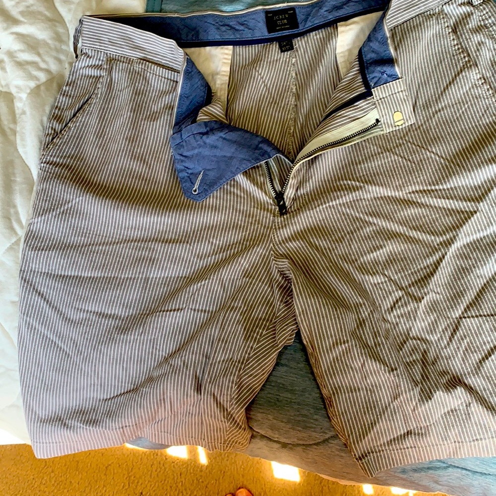 J Crew Men’s Striped shorts - W38 10-1/2” L